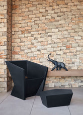 Elephant Sculpture, Black Matte